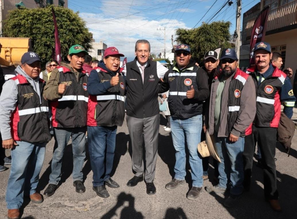 Pepe Chedraui inicia rehabilitación de la avenida 6 Poniente en San Jerónimo Caleras con Calles al 100